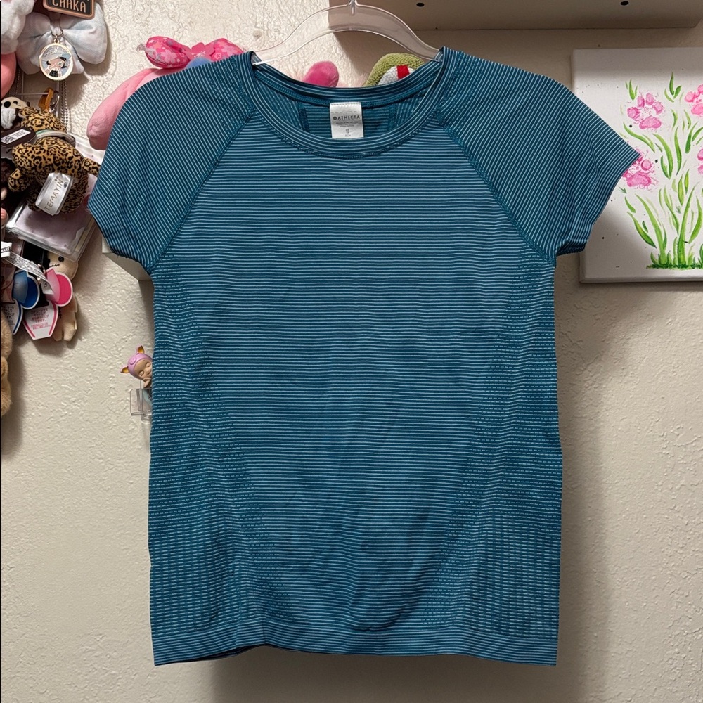 Athleta Momentum Seamless Top Striped Sz XS